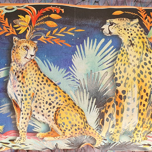 Fiesta Cheetah Cushion Cover, Large, Cotton-linen blend