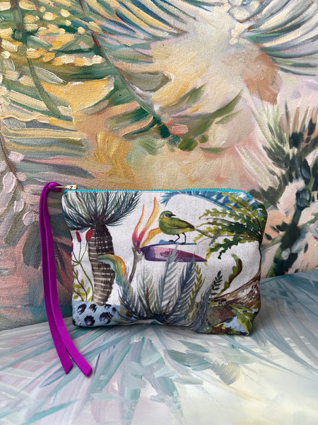 Zip pouch with Cycad artwork