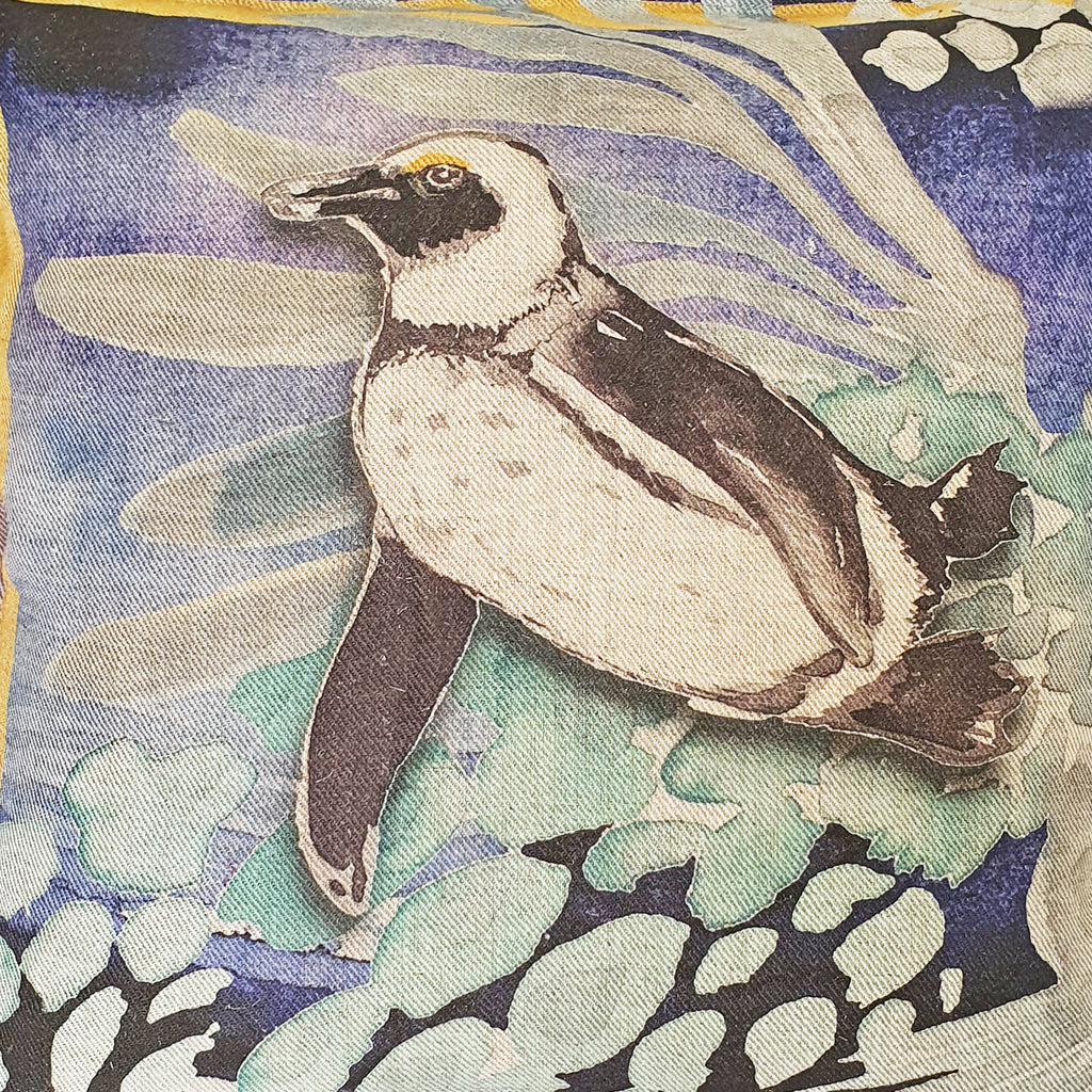 Penguin cushion cover top