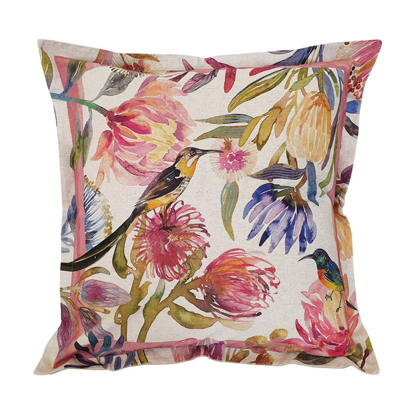 Pink Pincushion Cushion Cover, Standard, Cotton-Linen Blend