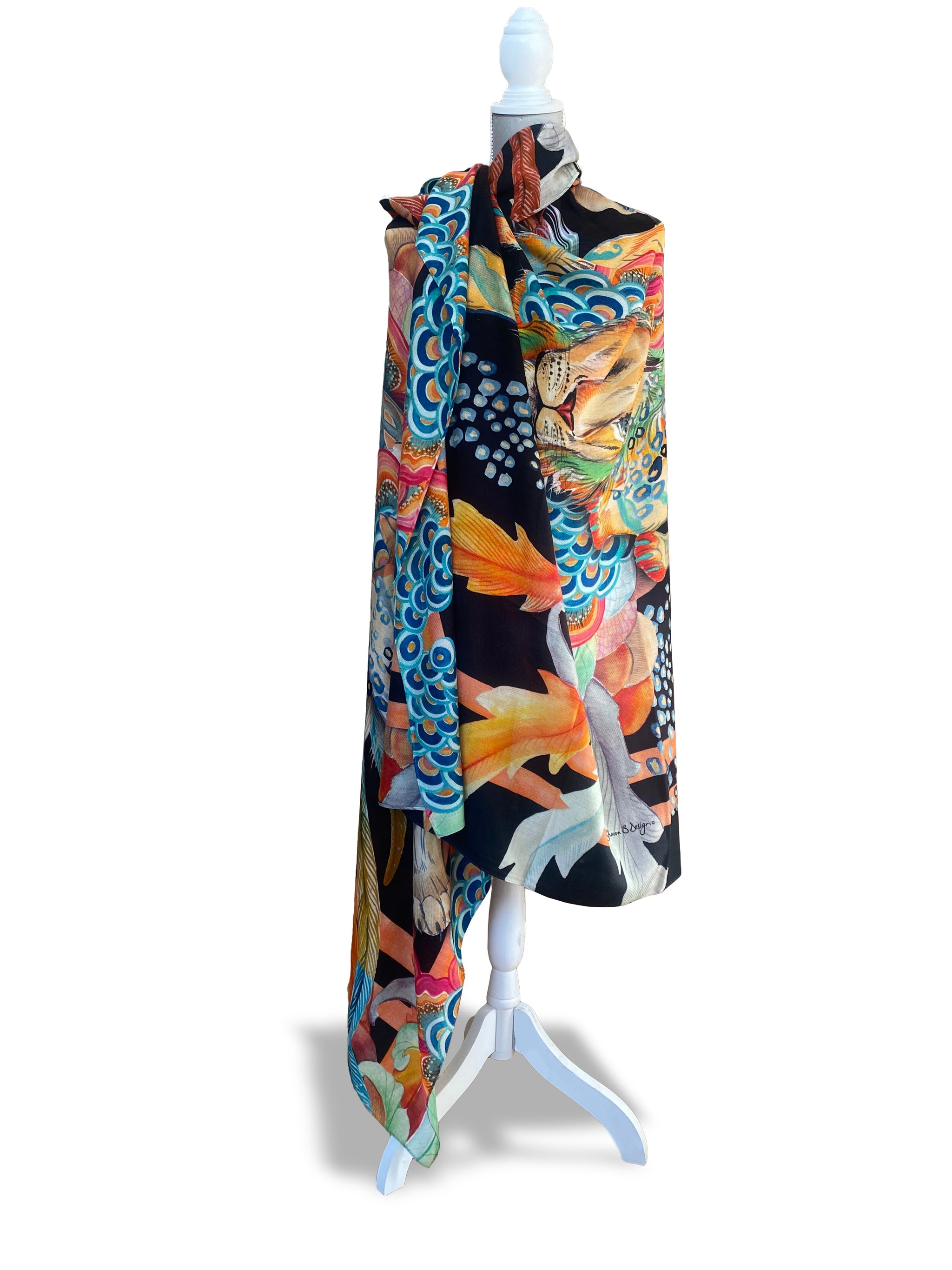 Royal Lion Fine Wool Scarf