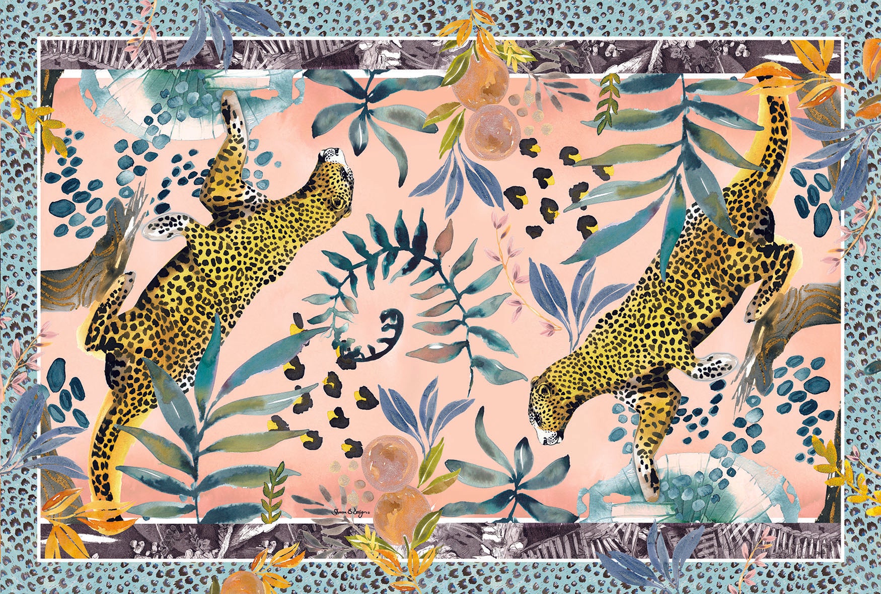 Cape Leopard Fine Wool Scarf