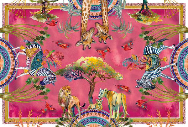 Fiesta Red Fine Wool Scarf