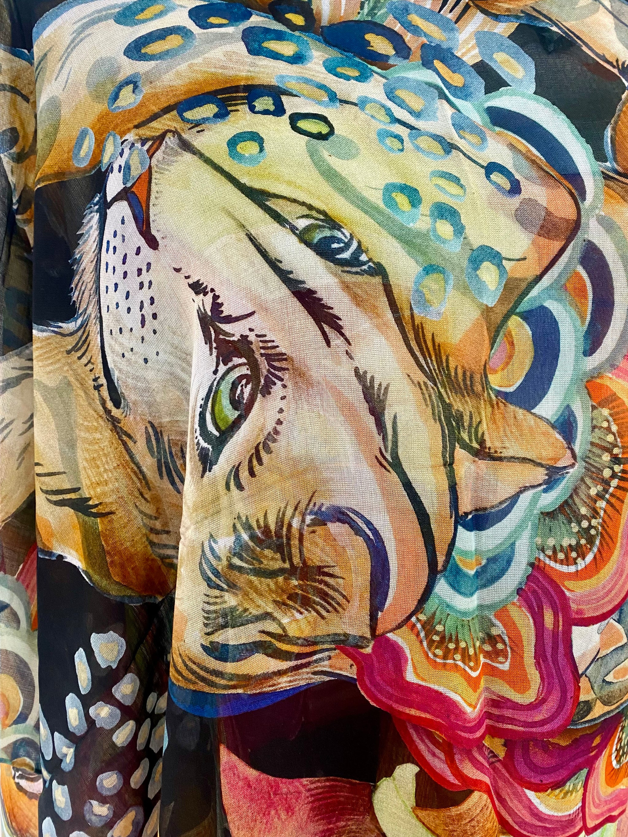 Royal Lion Silk-modal Scarf