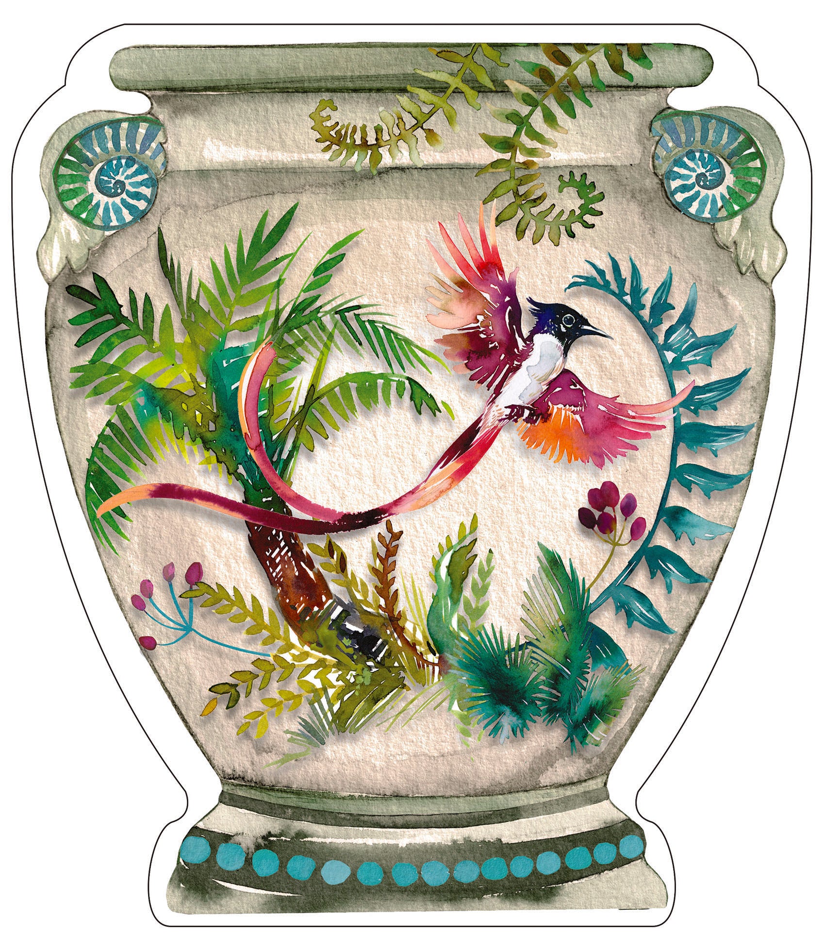 Paper Vase fern