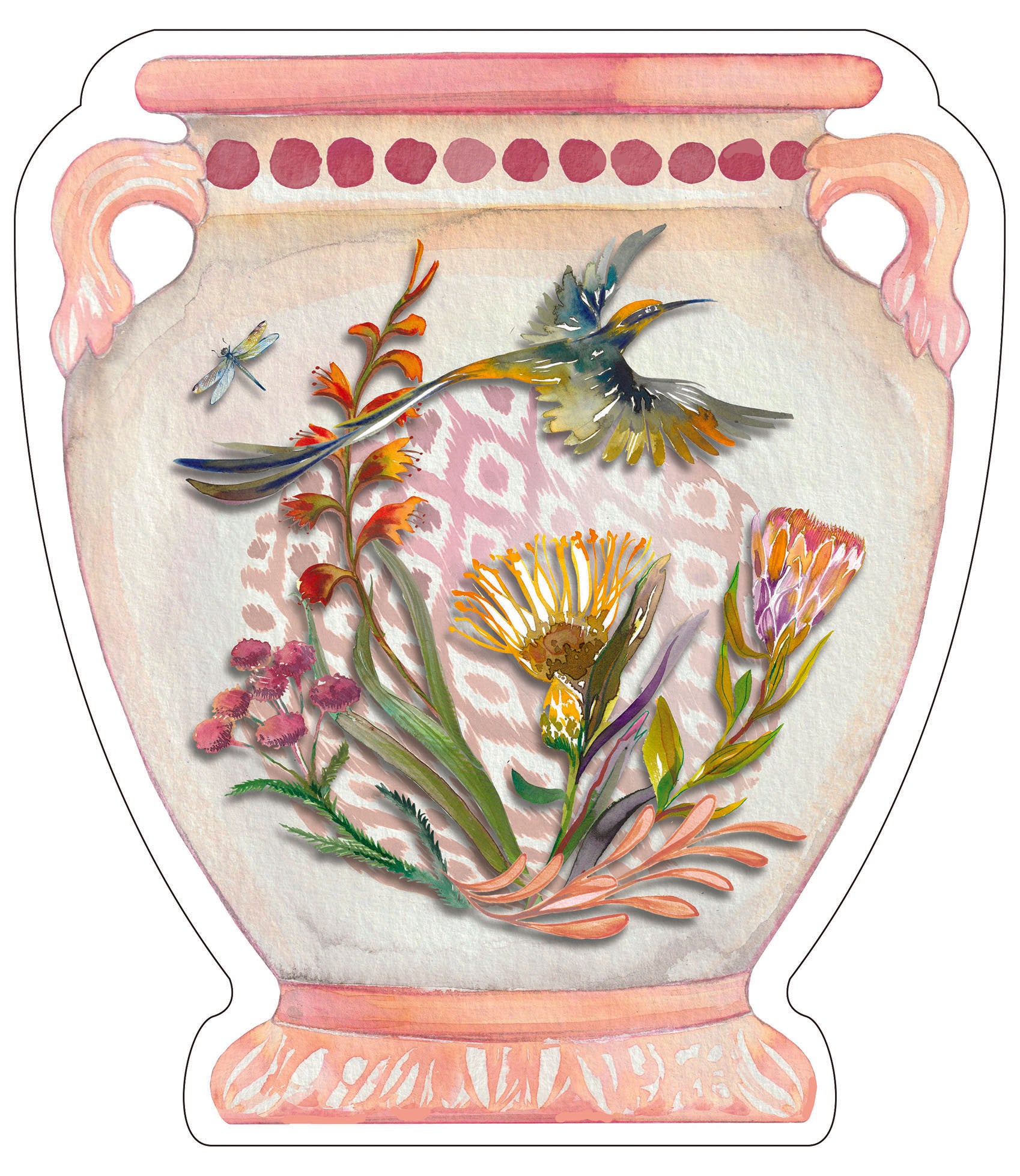 Paper Vase Colour Fynbos
