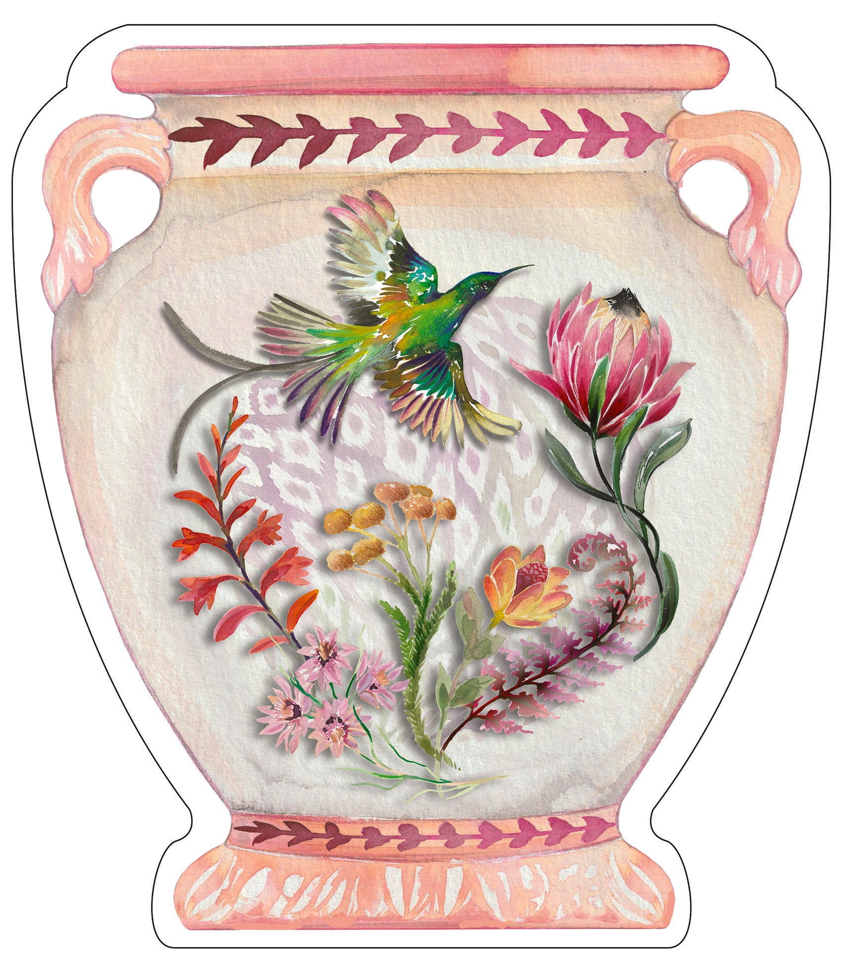 Paper Vase Colour Fynbos