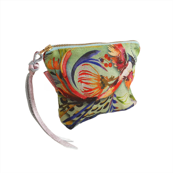 Zip pouch with Aqua Fiesta artwork