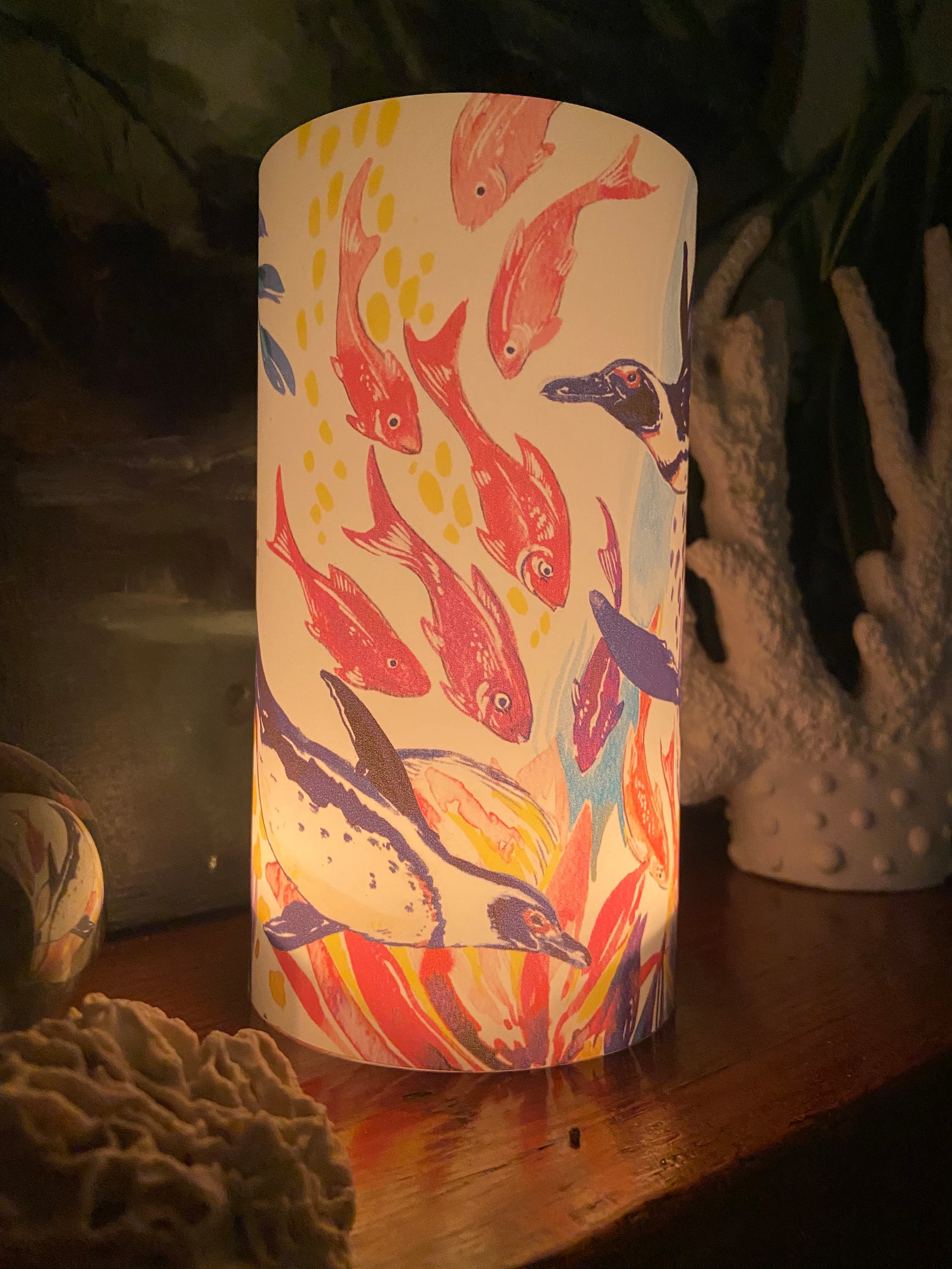 Swimming Penguin Candle Shade