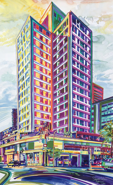 Cape Town City Building in wild ink