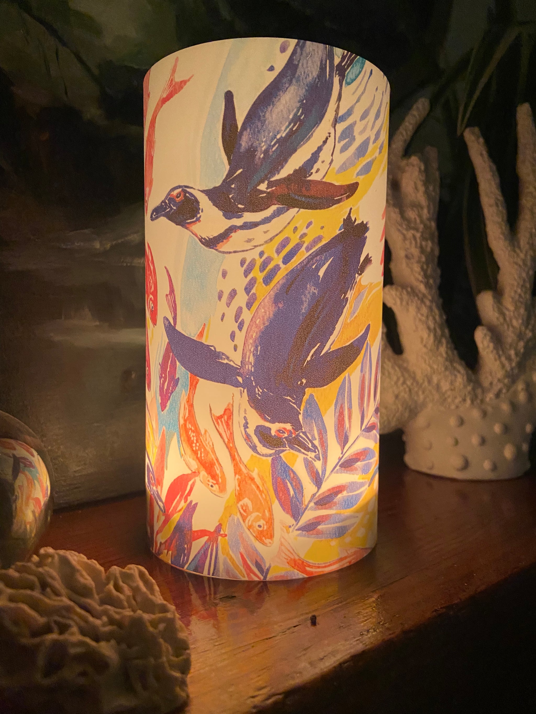 Swimming Penguin Candle Shade