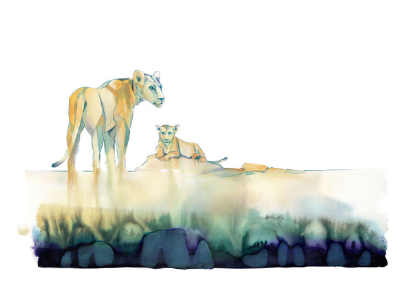 Lioness and Cub
