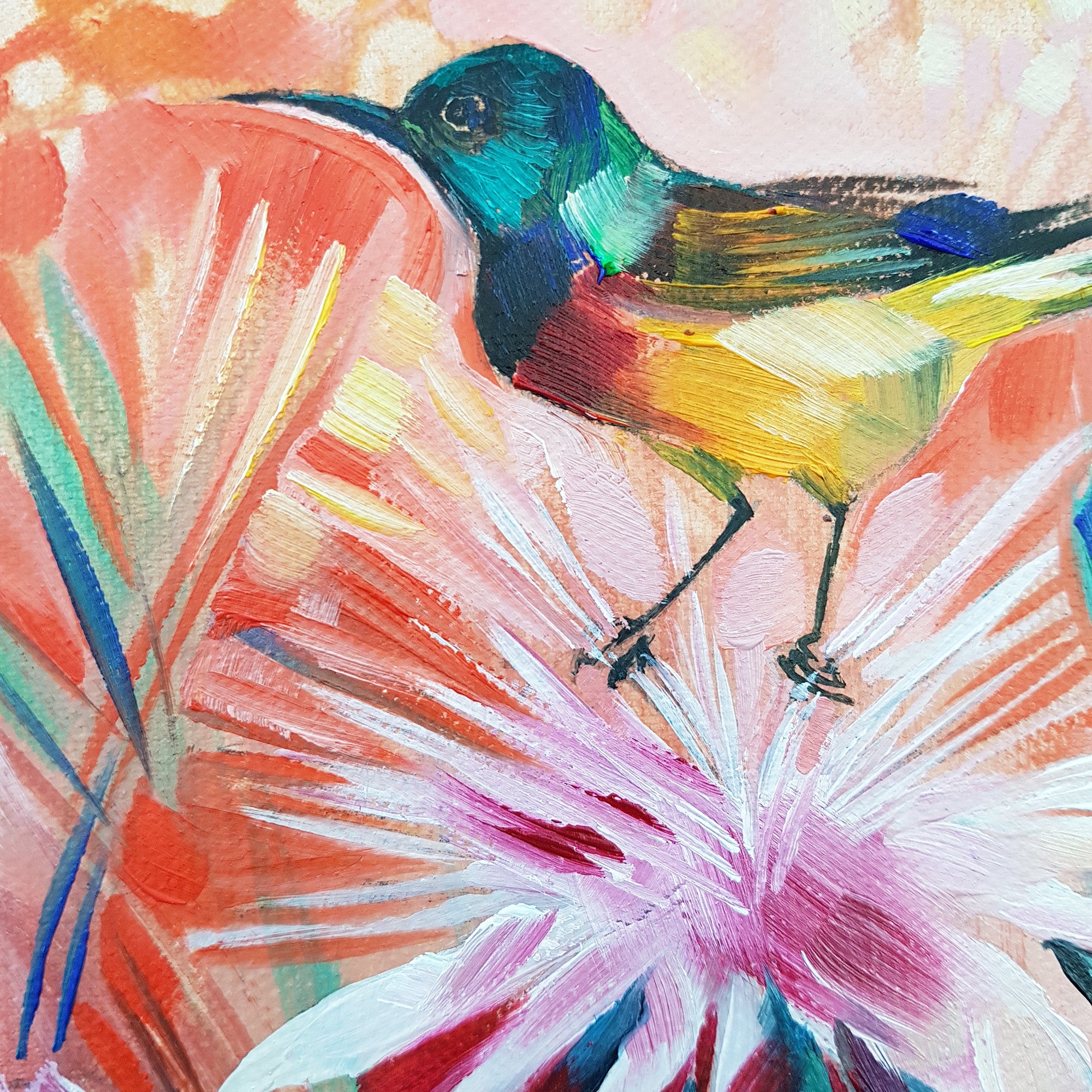 Sunbird Mini oil-on-canvas