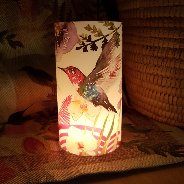 Hummingbird Candle Shade