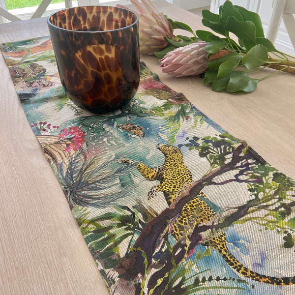 Cape Leopard Forest Table Runner, Small