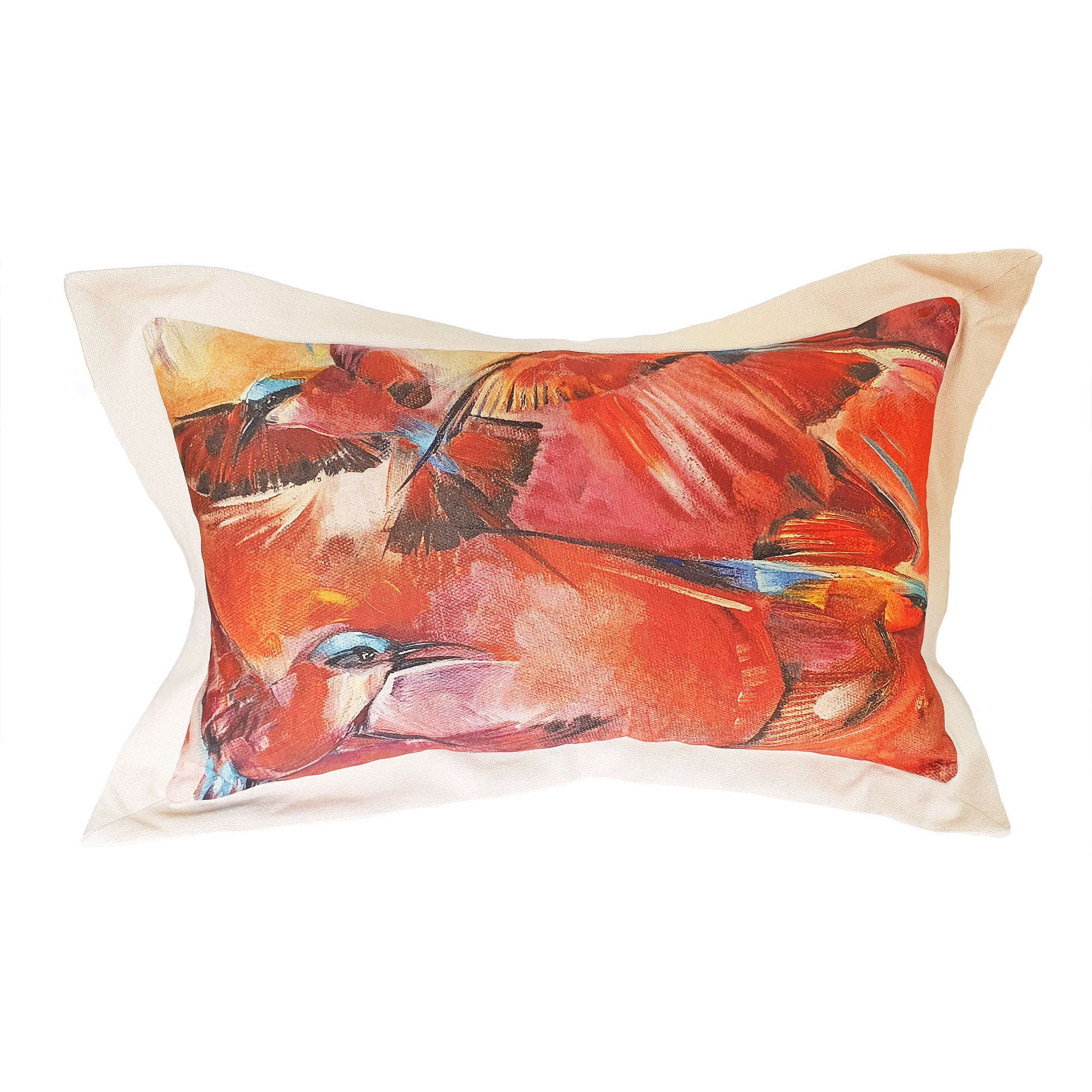 Bee-eater Cushion Cover, 60cm x 30cm, Cotton-linen blend