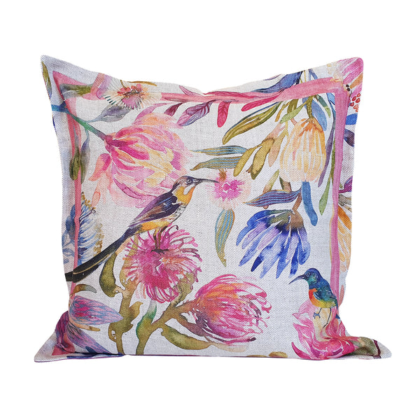 Pink Pincushion Cushion Cover , Standard, Belgian Linen