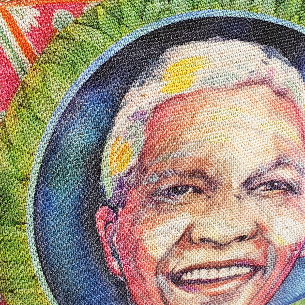 Zip pouch with Madiba artwork