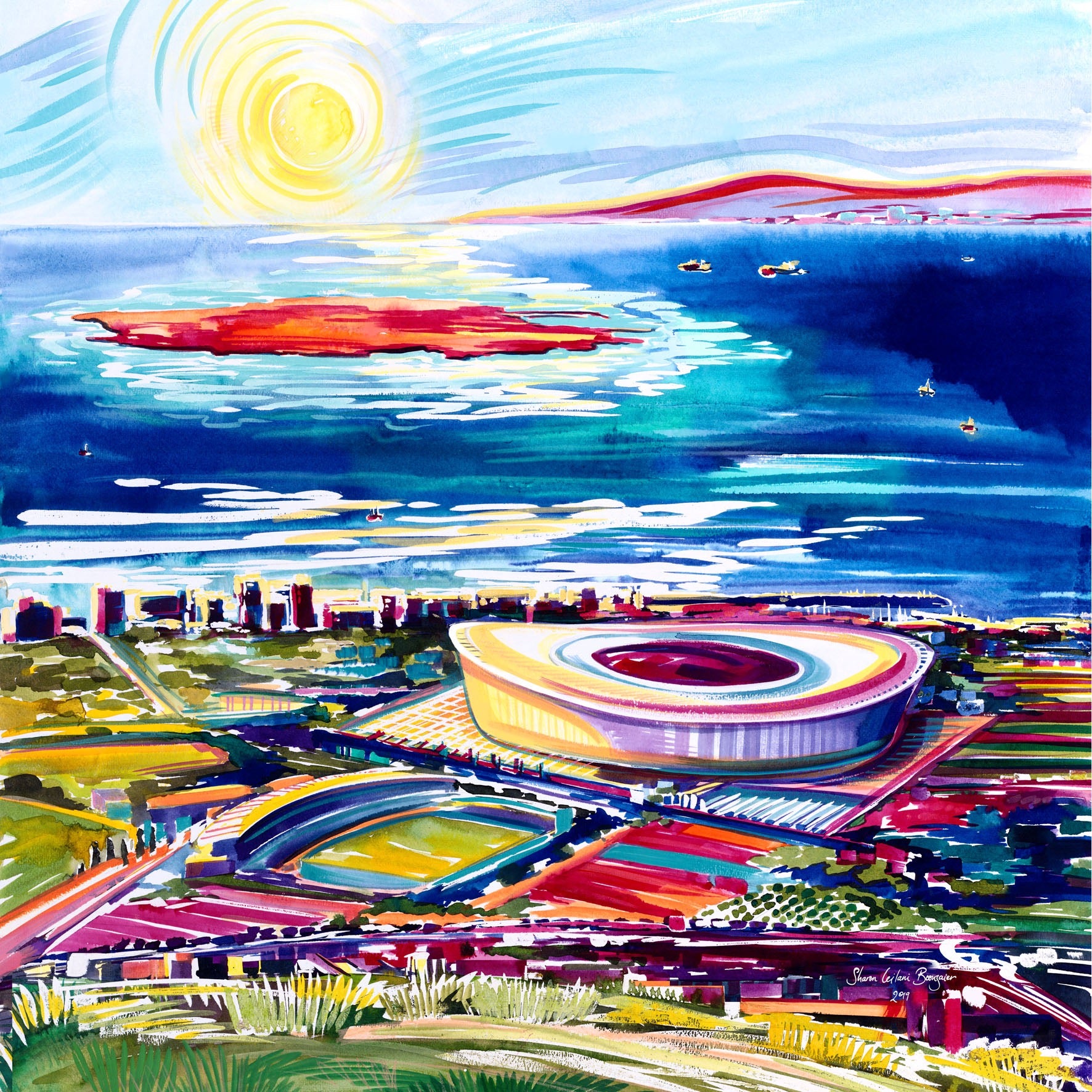 Table Bay, Cape Town, in Wild Ink