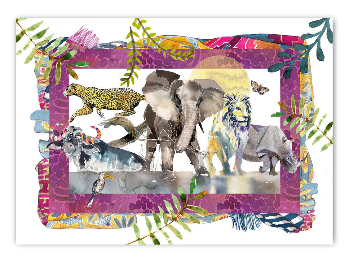 Big Five A4 Art Print