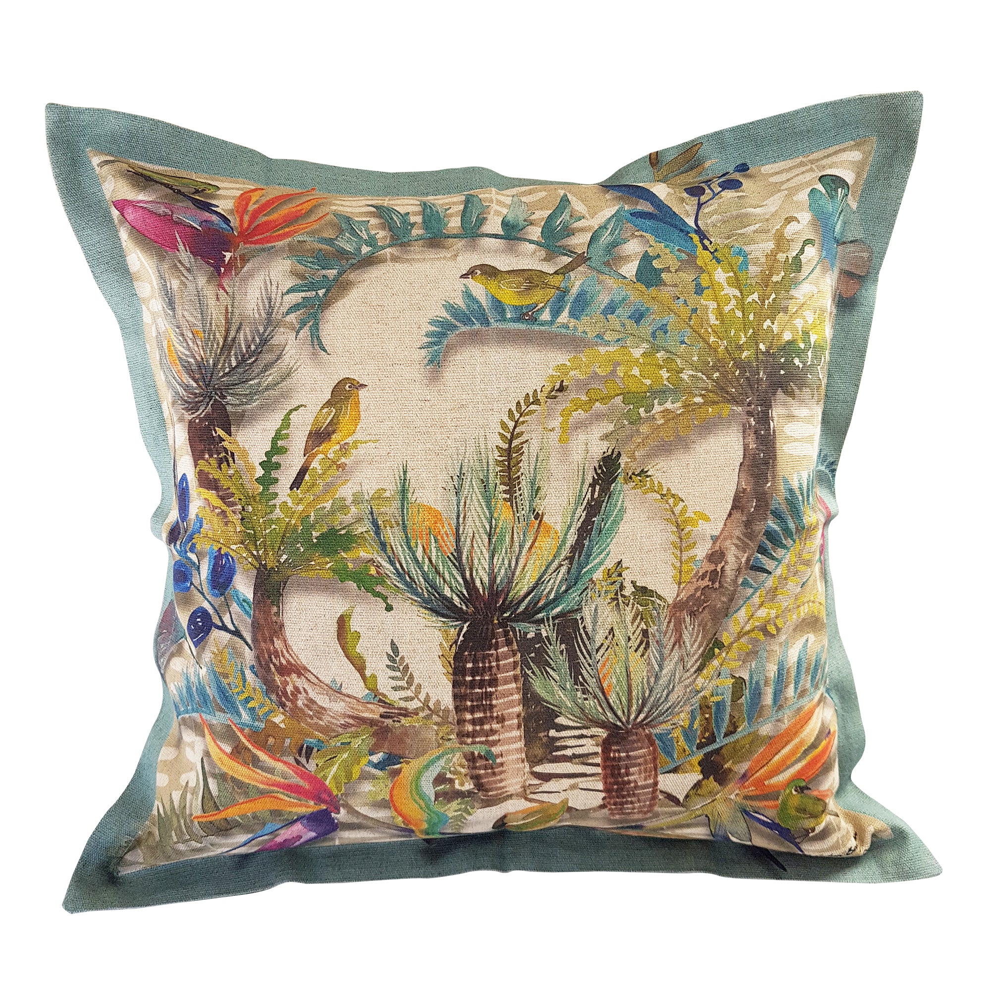 Cycad Cushion Cover, Standard, Cotton-Linen Blend