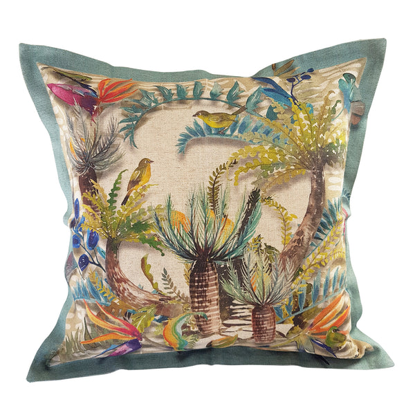 Cycad Cushion Cover, Standard, Cotton-Linen Blend