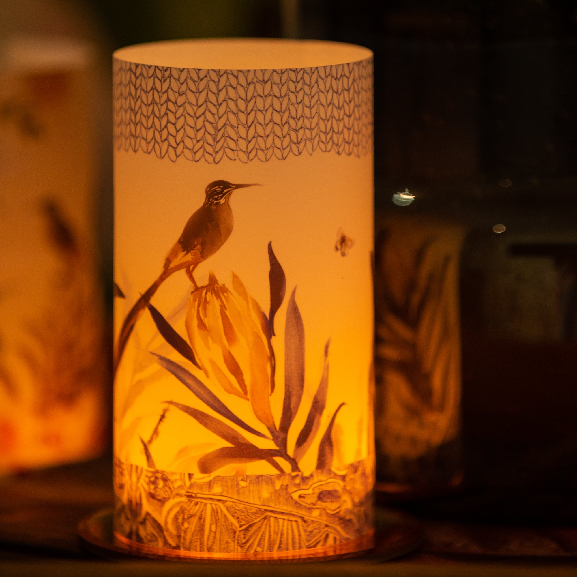 Yellow Protea Candle Shade