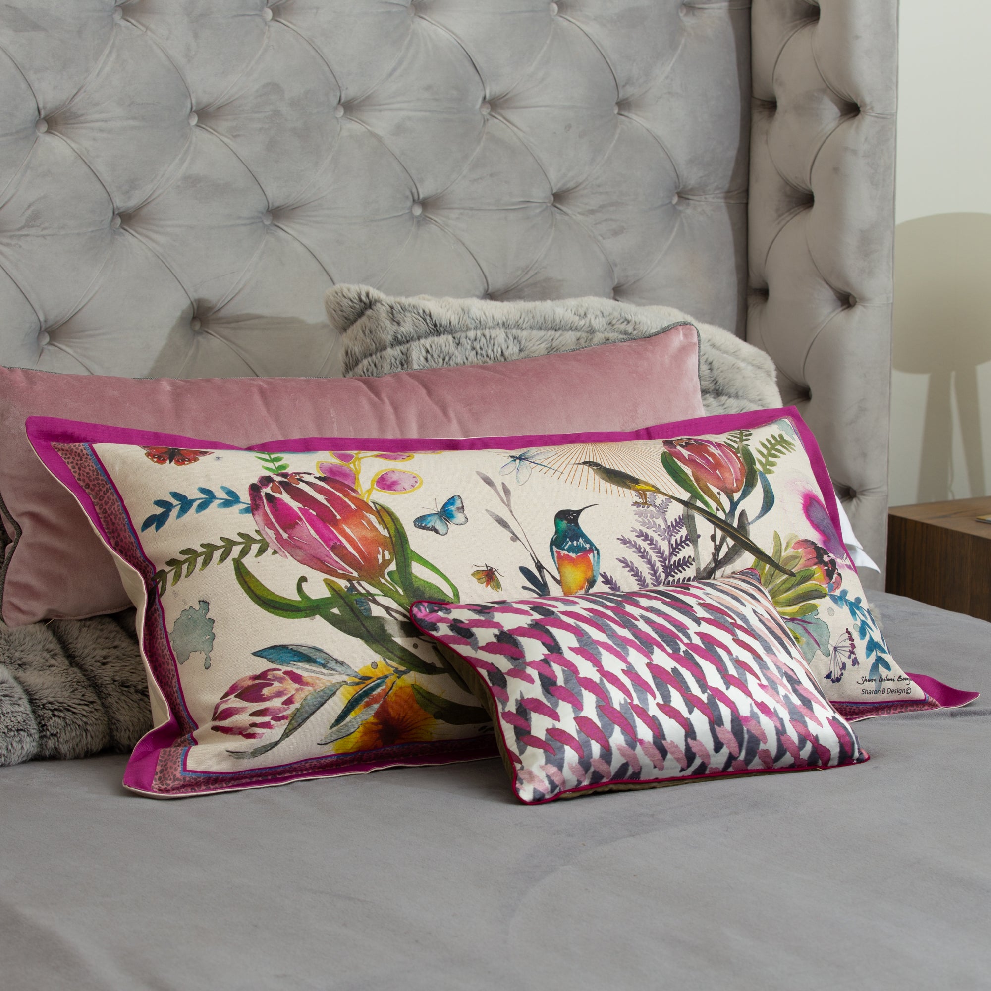Colour Fynbos Cushion Cover, Large, Belgian Linen